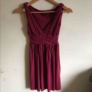 Lilikoi cranberry mini dress